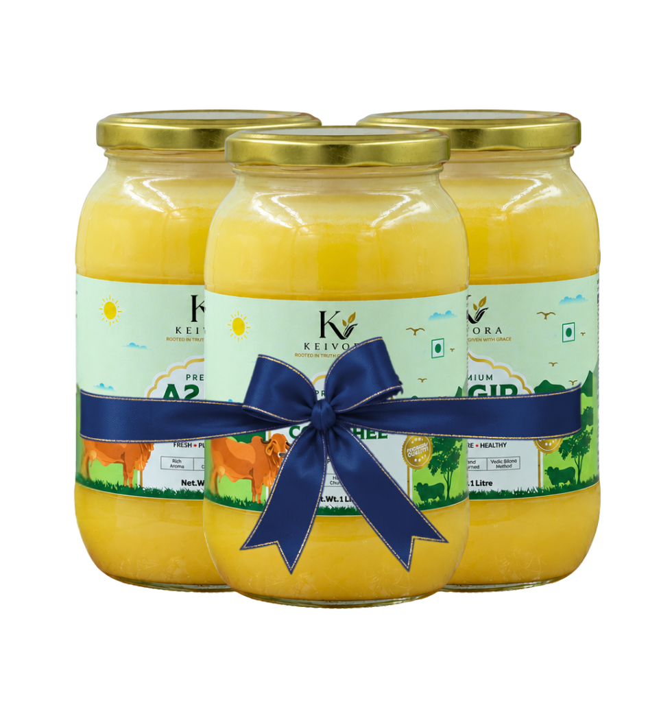 Gir Cow Bilona Ghee Triple Pack: 3 x 1L