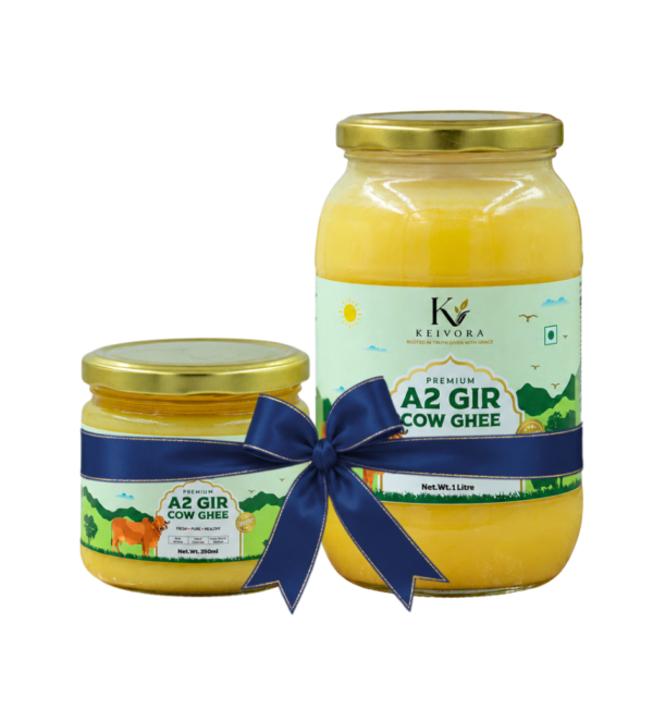 Gir Cow Bilona Ghee Combo: 1L + 350ml