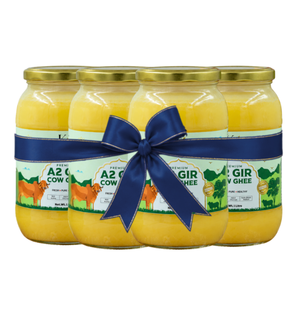 Gir Cow Bilona Ghee Pack: 4 x 1L