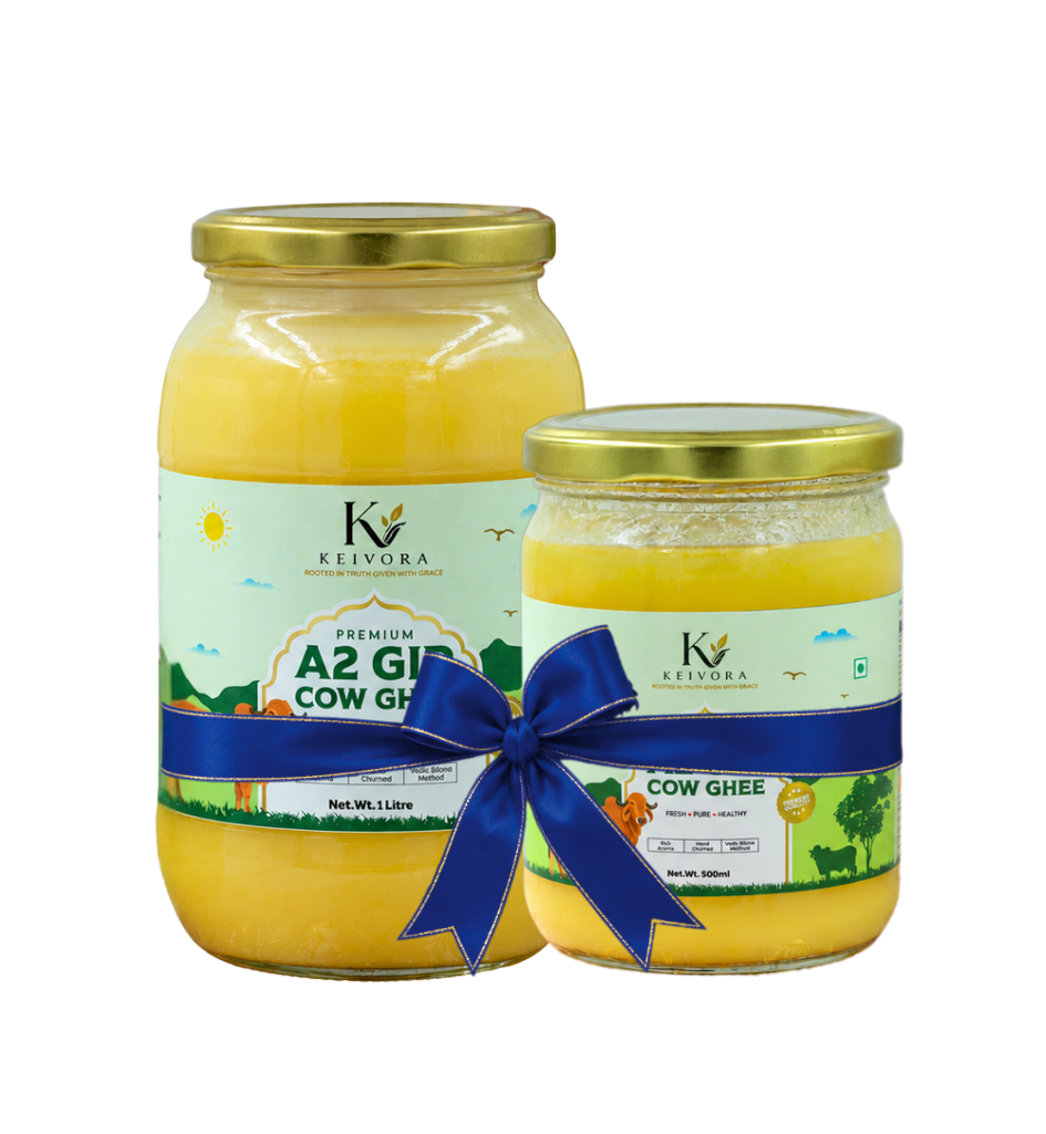 Gir Cow Bilona Ghee Combo: 1L + 500ml