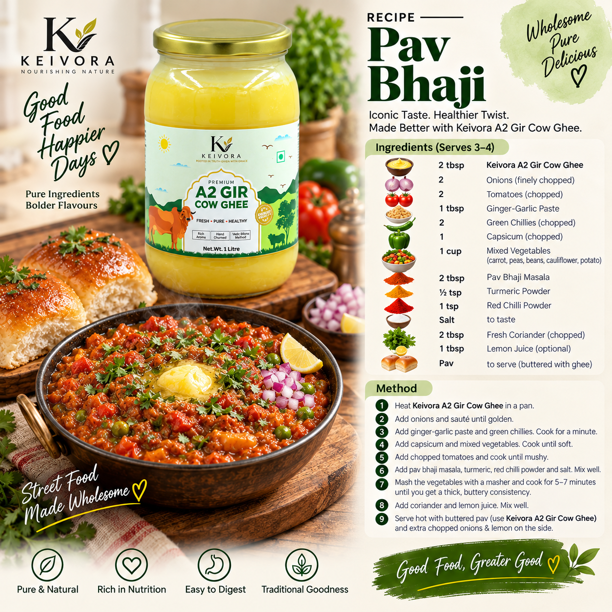 Pure Gir Cow Bilona Ghee - 1 Litre - Image 5